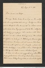 Nachlass Franz Steindachner, Brief von J. Reinhardt an Franz Steindachner (16.04.1881), Inv.Nr. 416.02, Seite 1